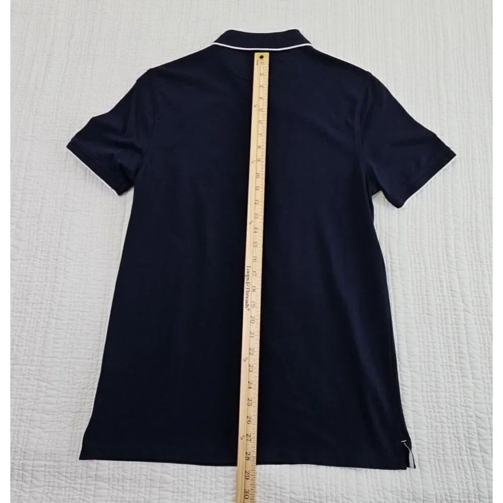 Banana Republic Performance Pique Polo Golf Shirt Navy Blue‎ Men’s Medium EUC LN